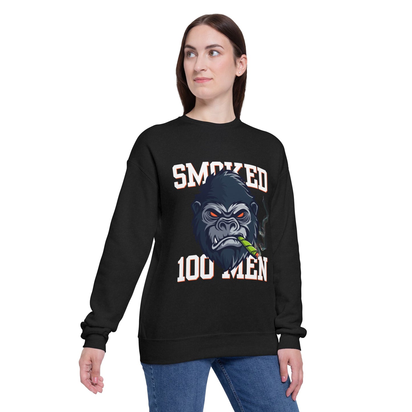 Smoked 100 Men Unisex Drop Shoulder Sweatshirt